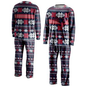 New England Patriots Ugly Pajama Set - Navy